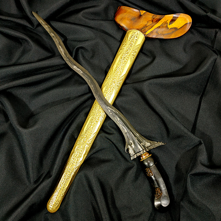 Keris Kuno Pandoro Cinarito Majapahit TUS Pamor Adeg Singkir