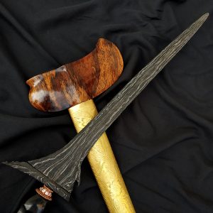 Keris Lurus Tumenggung Pamor Setro Banyu Tuban Sepuh Kuno - Gambar 2