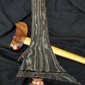 Keris Lurus Tumenggung Pamor Setro Banyu Tuban Sepuh Kuno - Gambar 4