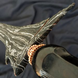 Keris Lurus Tumenggung Pamor Setro Banyu Tuban Sepuh Kuno - Gambar 3