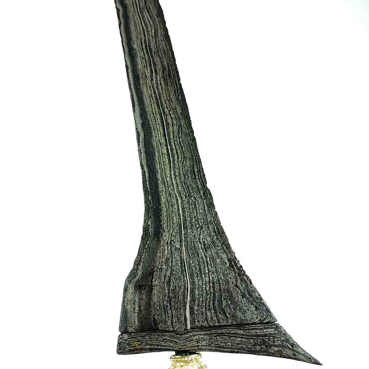 Keris Pamor Sodo Lanang Banyu Mili Unik Tangguh Tuban Sepuh - Gambar 3