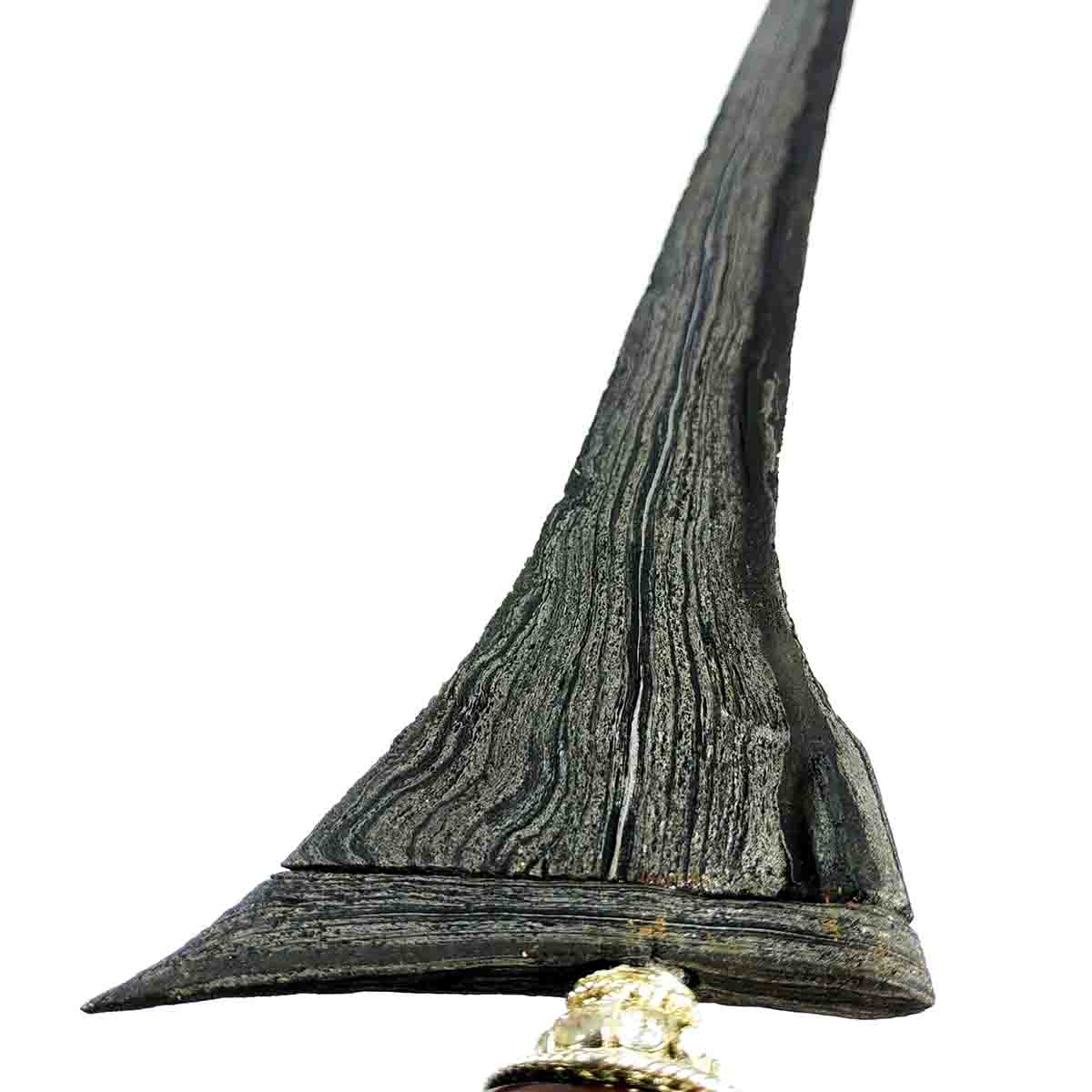 Keris Pamor Sodo Lanang Banyu Mili Unik Tangguh Tuban Sepuh - Gambar 5