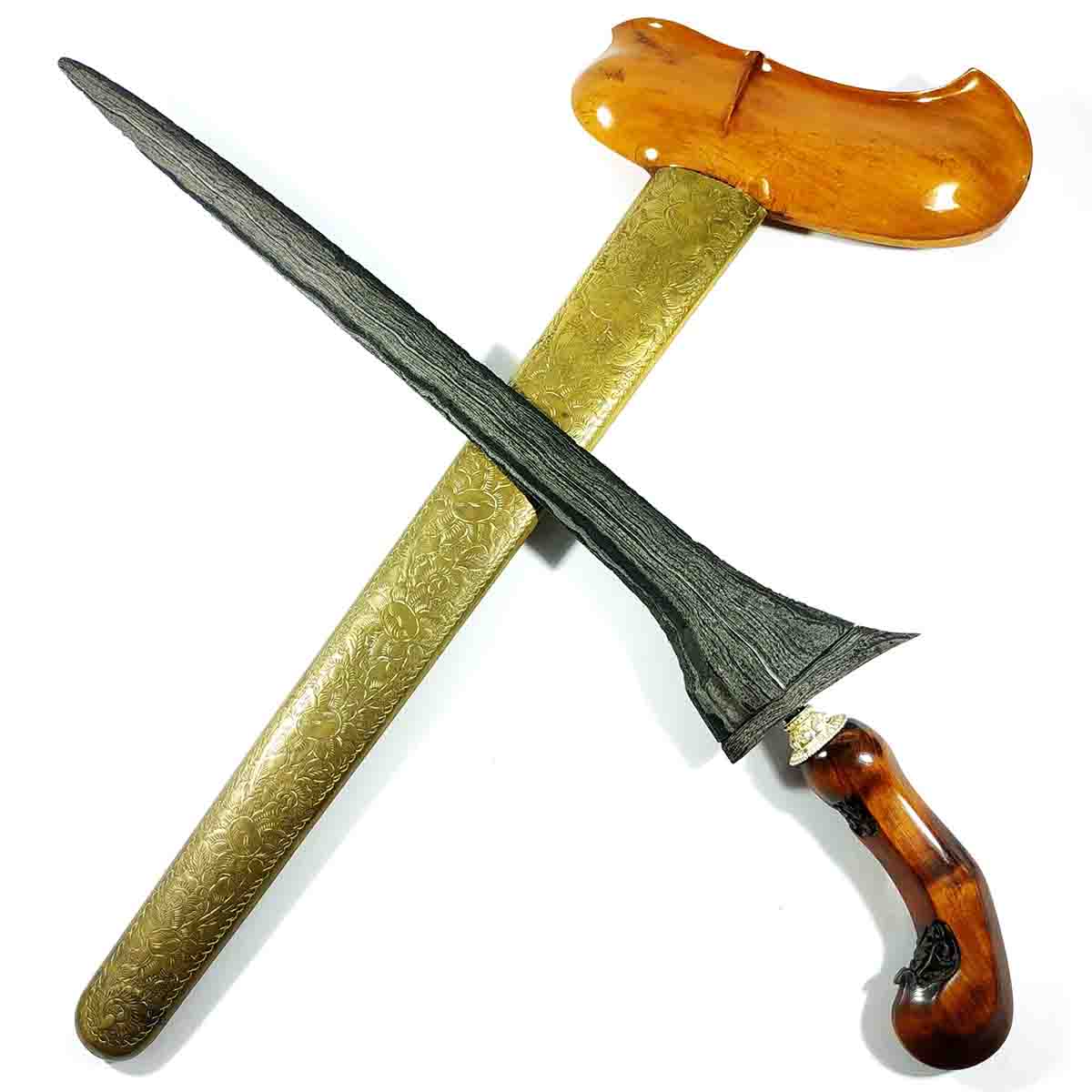 Keris Pamor Sodo Lanang Banyu Mili Unik Tangguh Tuban Sepuh