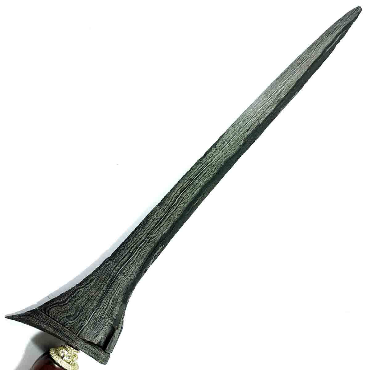 Keris Pamor Sodo Lanang Banyu Mili Unik Tangguh Tuban Sepuh - Gambar 4